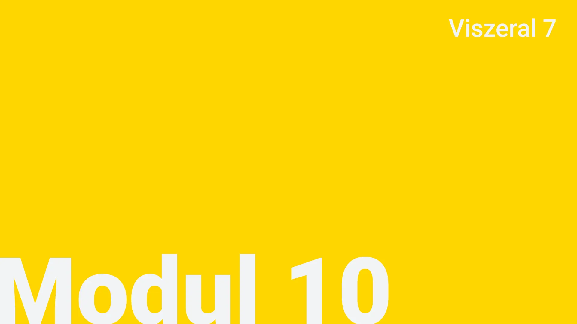 Modul 10 - Viszeral 7